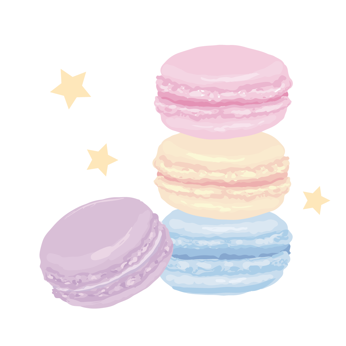 マカロンタワーイラスト